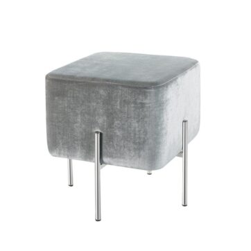 KUBE Ottoman GY-BEN-7772SS E-Grey Velvet