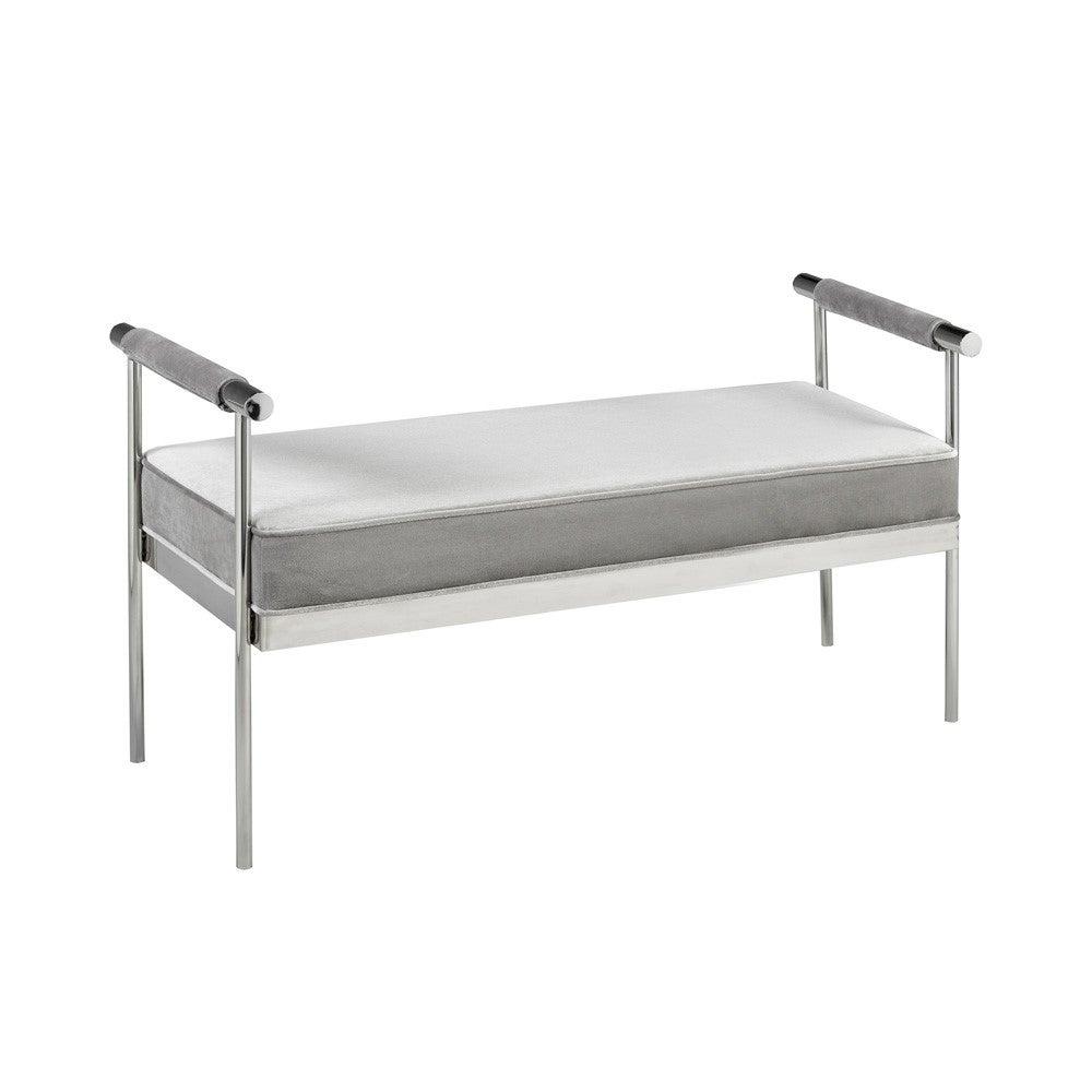 HELEN Bench GY-BEN-7826 E-Grey Velvet
