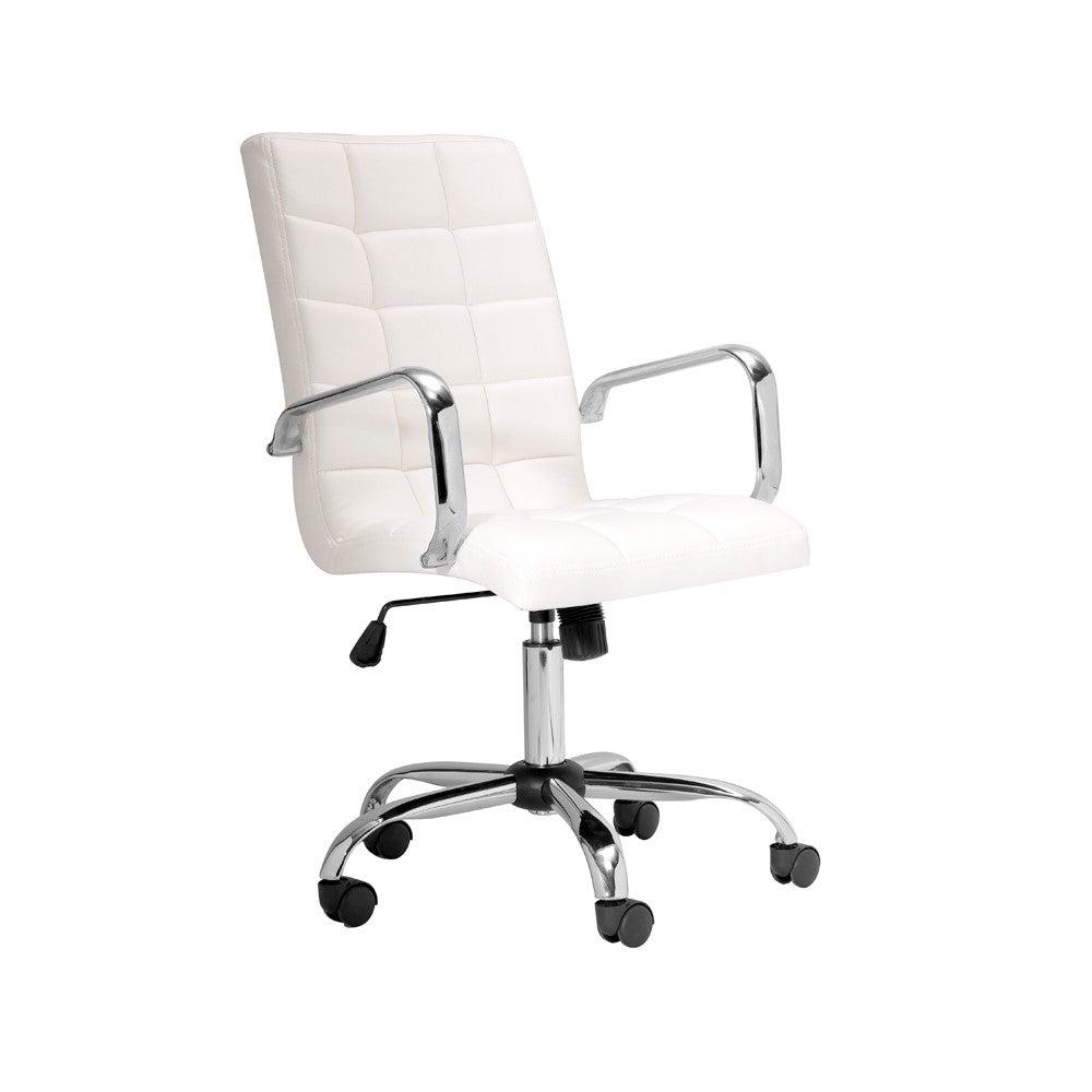Selena Arm High Back Office Chair GY-OC-813HB White PU