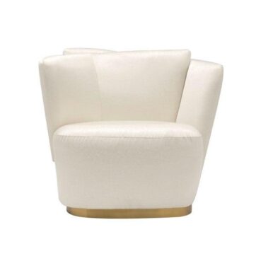BOSTON Sofa Chair, Matt gold stainless steel base