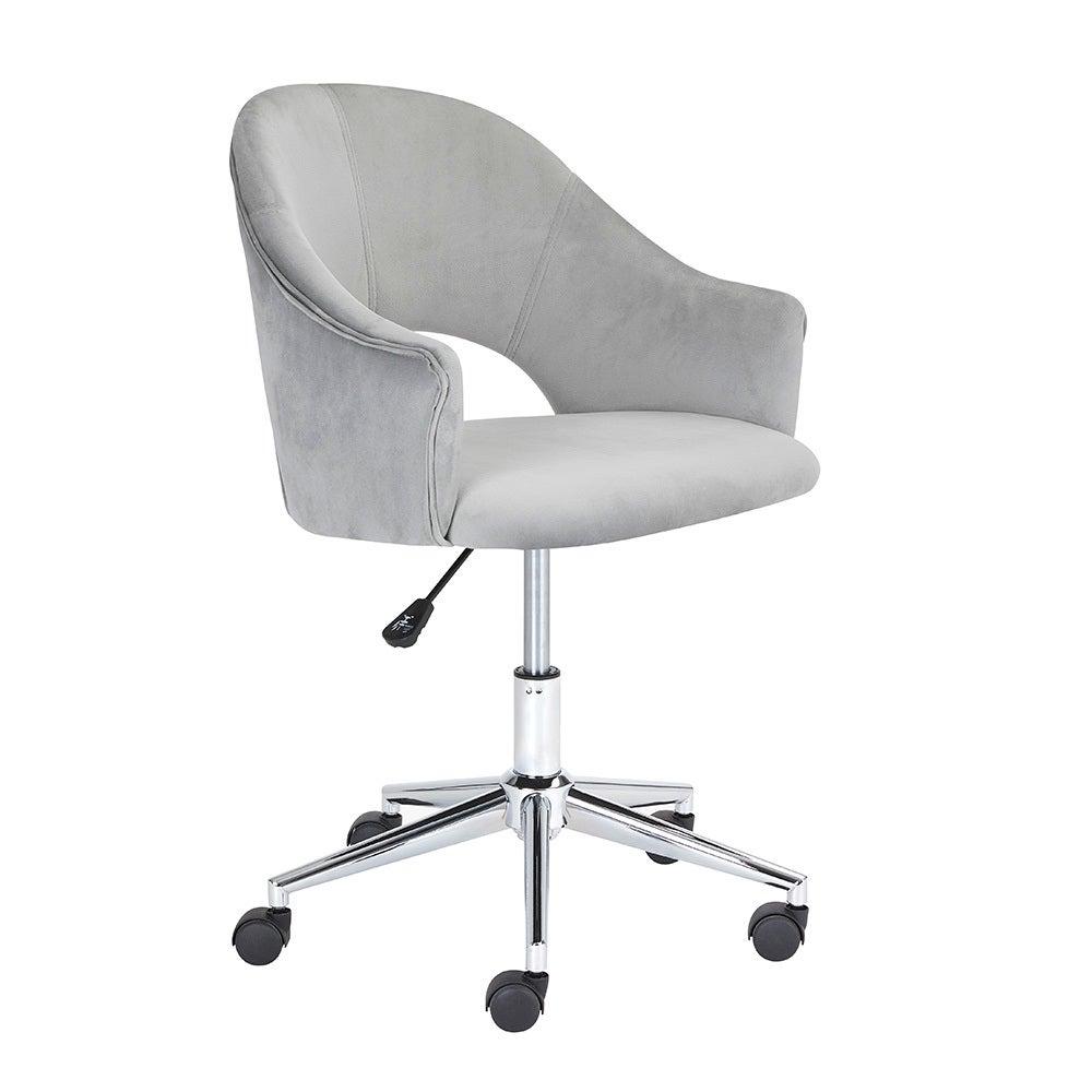 CASTELLE OFFICE CHAIR GY-5026 GREY VELVET
