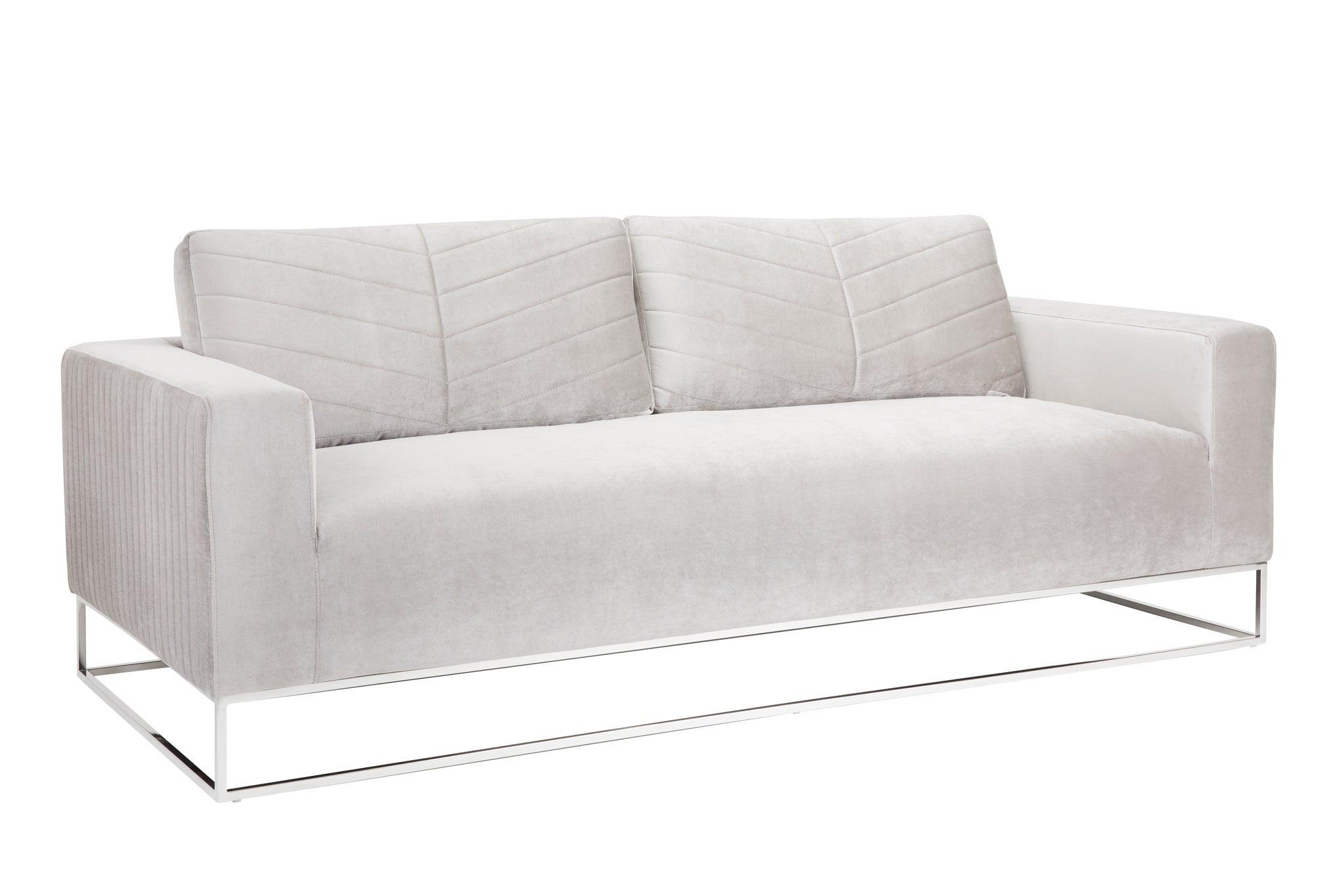 FRANKLIN 3 seater, GY-SF-8145 Grey Velvet
