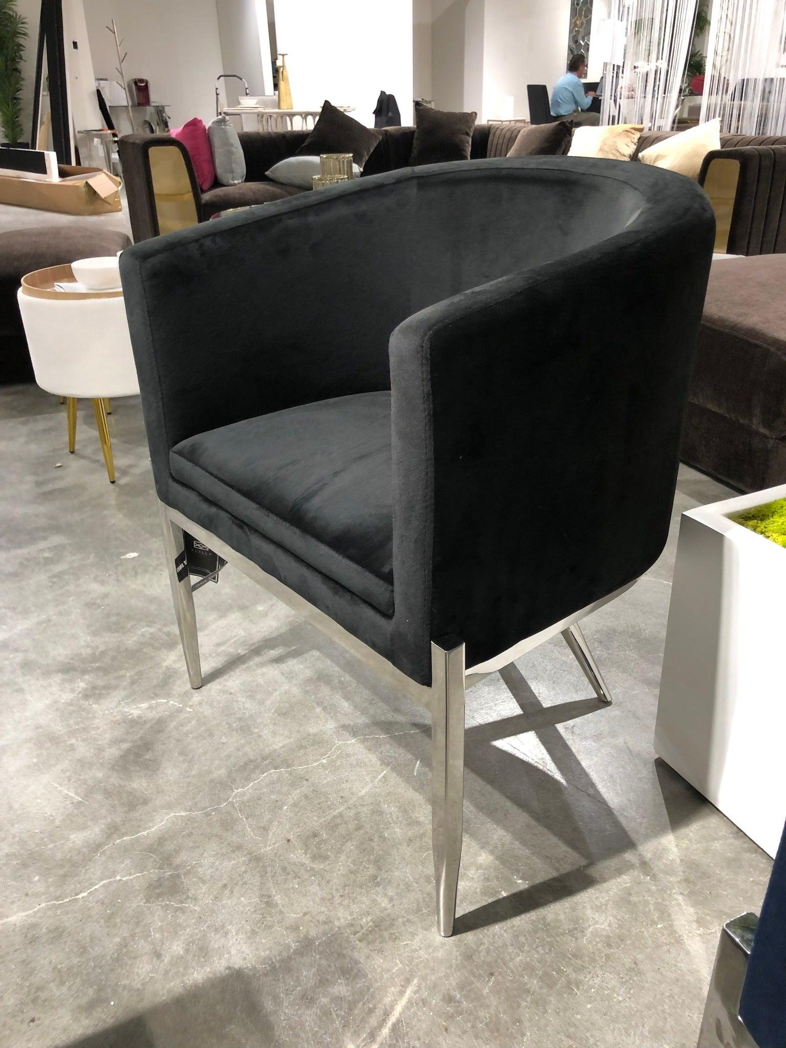 ANTON CHAIR GY-AC-8391 Black Velvet