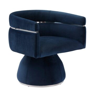 OBI CHAIR - BLUE INK VELVET GY-LC-8376