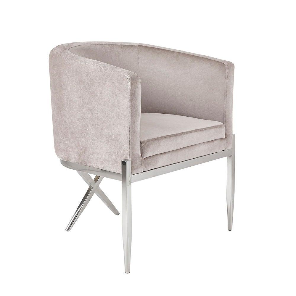 ANTON CHAIR GY-AC-8391 NP GREY VELVET