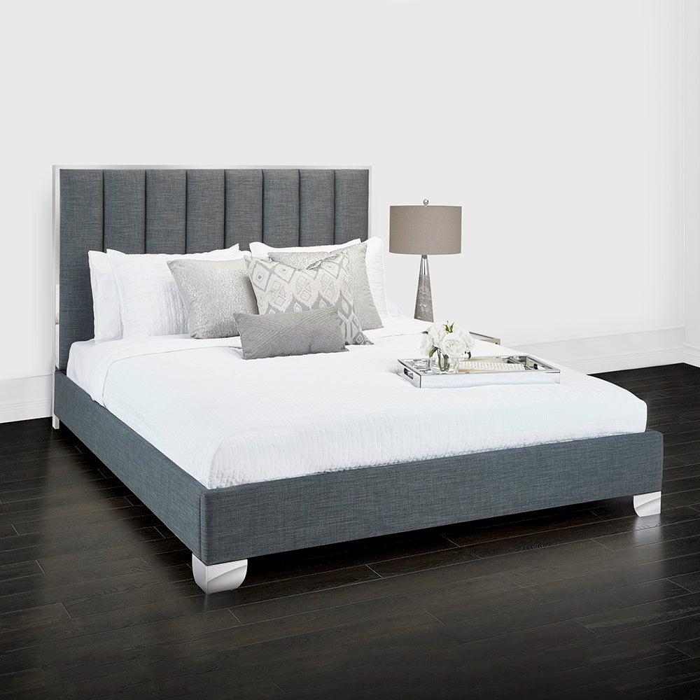 URIEL Bed King Napa Grey