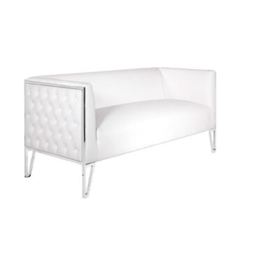 VERMONT loveseat GY-1663-2 White PU