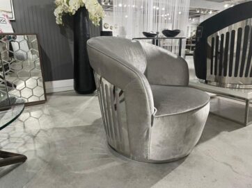 LUCIEN CHAIR GY-AC-8368 Grey velvet