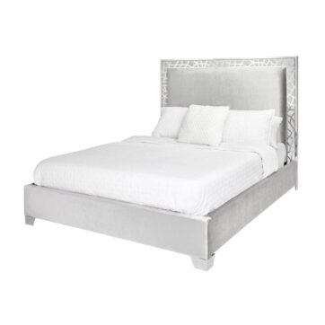 WELLINGTON KING BED GY-BED-7982K E-Grey Velvet