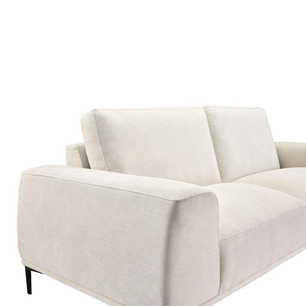 MIDDLETON Sofa GY-SF-8561 Beige linen Silex 01 Black legs