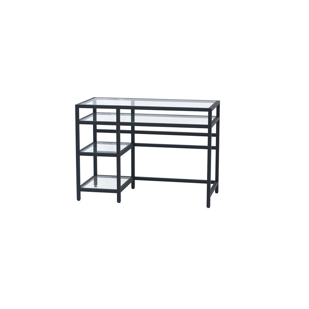 MILEY Desk GY-DE-6459BK Black metal condo size