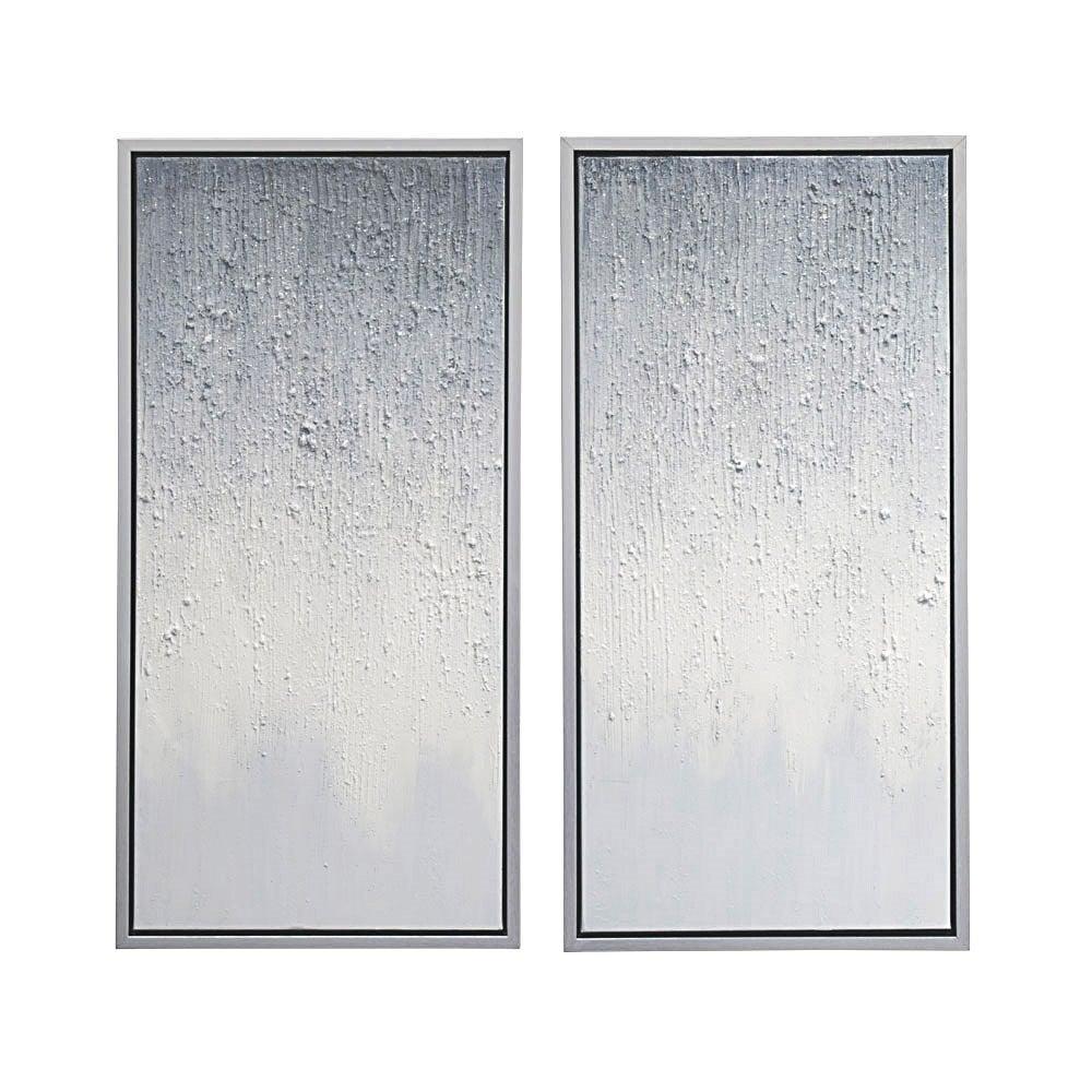 Wall Art XC-6226-2 100cm X 50cm Star Dusk Grey Tone 2pc