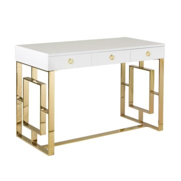 BACCARAT Wood Top Desk GY-DE-7948G Gold