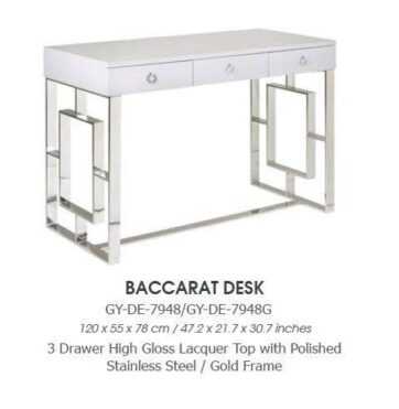 BACCARAT Wood Top Desk GY-DE-7948