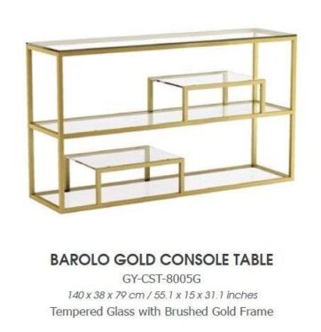 BAROLO GOLD CONSOLE TABLE