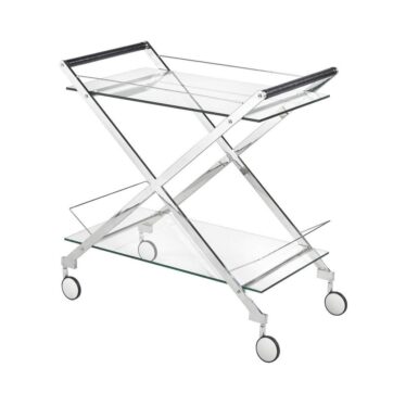 BERMUDA Bar Cart GY-CRT-7919 silver