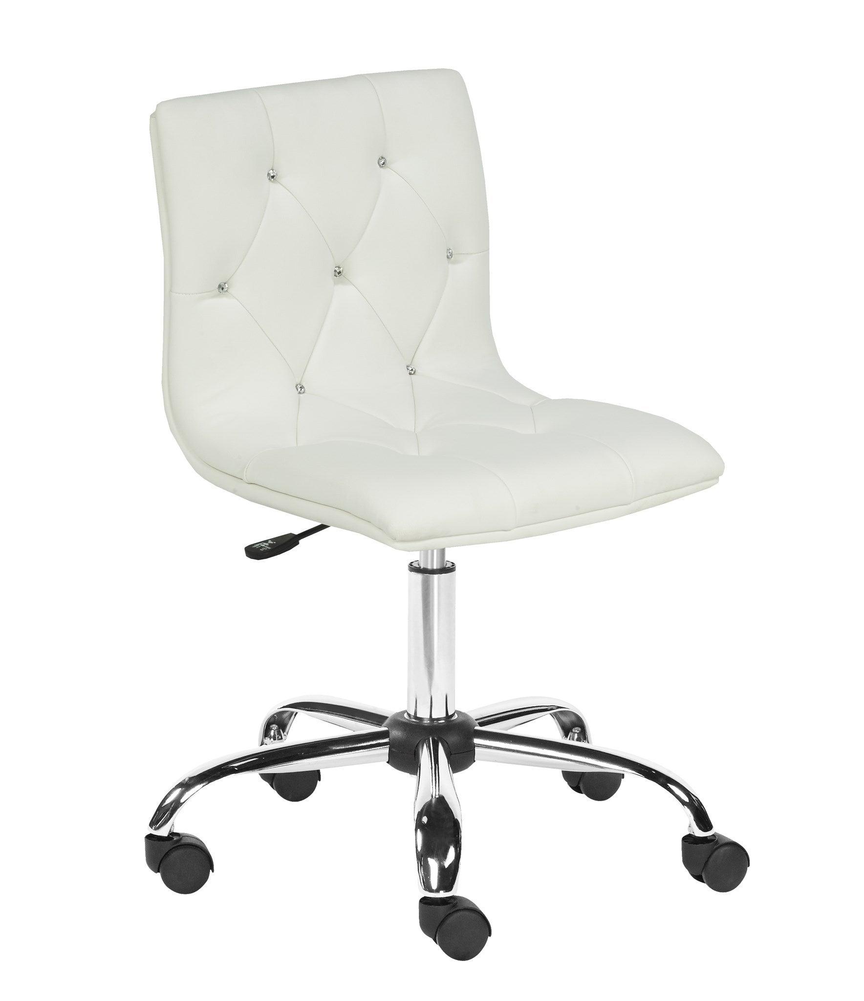 Crystal Office Chair GY-5115 White PU