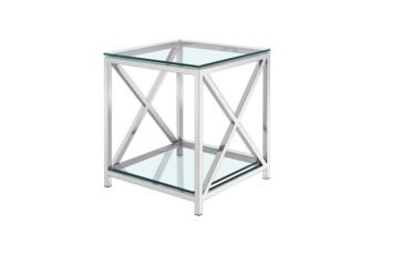 ELSA End Table GY-ET-SX0302  w/ Mirror shelf