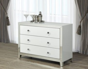 White Mirror Glass Sideboard/ GY-WHT004