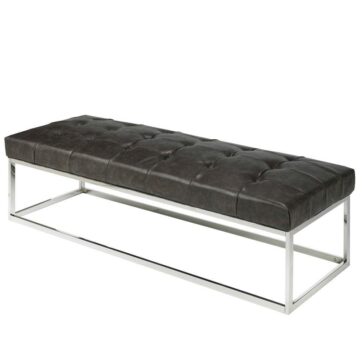 MODERN SS Bench GY-BC8415B Grey PU
