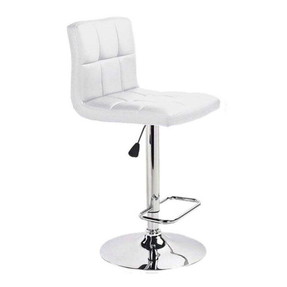 SELENA Bar CHAIR GY2494 White PU