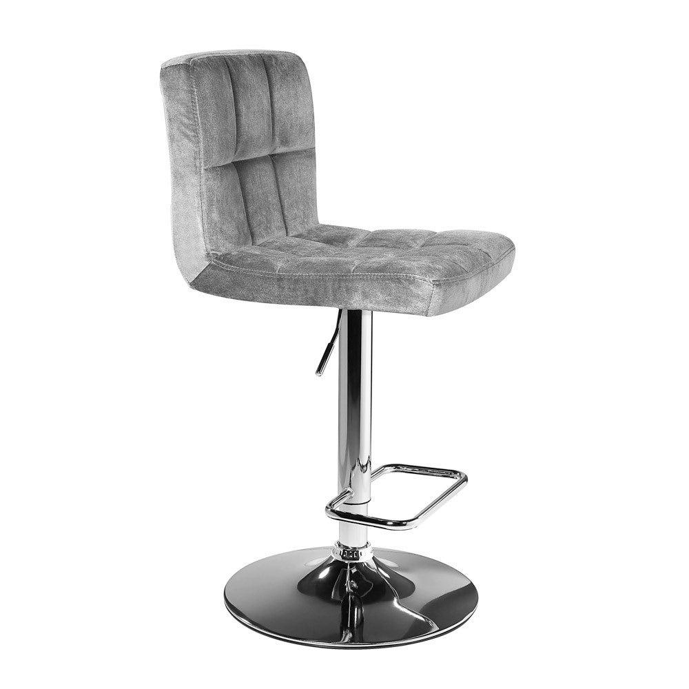 SELENA Bar Chair GY-2494 NP Grey Velvet