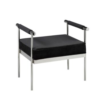 HELEN Ottoman X-OT-7826SS Black Sky Velvet