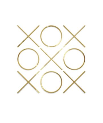 Wall Decor X & O set of 9 - BIG GOLD