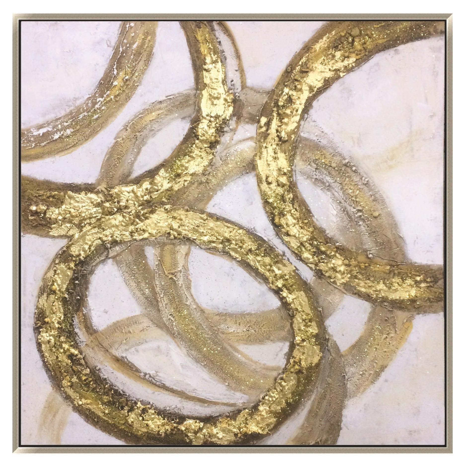 Wall Hanging XC-6655B Gold 100X100cm